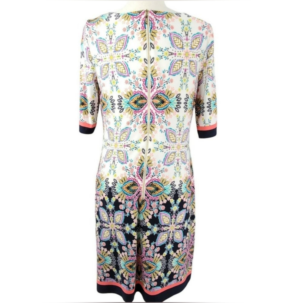 Eliza J Dress Womens Size 2 Paisley Print Jersey Shift NWT - Picture 3 of 12